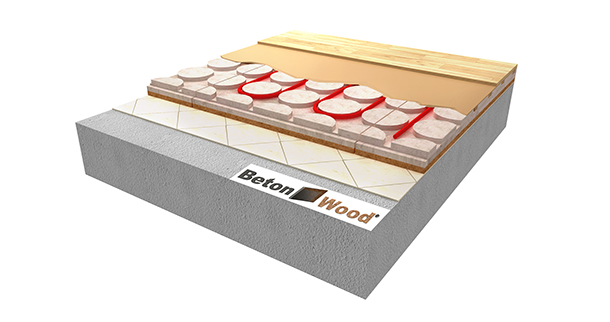 Massetto radiante in BetonRadiant Fiber